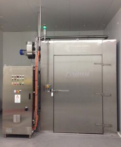 automatic pass through washer for Smoke and Cooking Racks at Huon Aquaculture